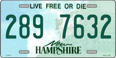 NH license plate 2897632