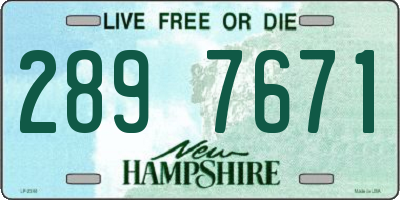 NH license plate 2897671