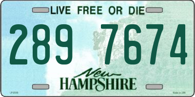 NH license plate 2897674