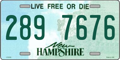 NH license plate 2897676