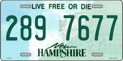 NH license plate 2897677