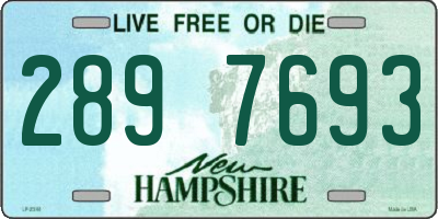 NH license plate 2897693