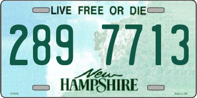 NH license plate 2897713