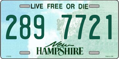 NH license plate 2897721