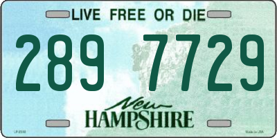 NH license plate 2897729