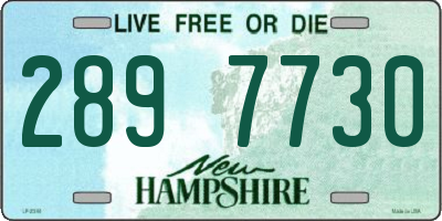 NH license plate 2897730