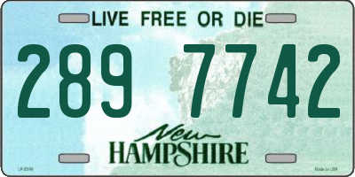 NH license plate 2897742