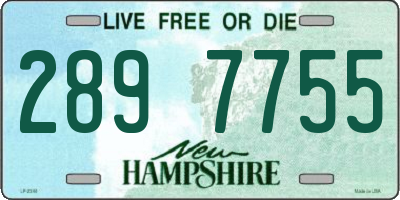 NH license plate 2897755