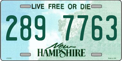 NH license plate 2897763