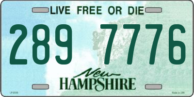 NH license plate 2897776