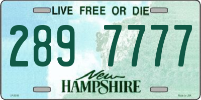 NH license plate 2897777