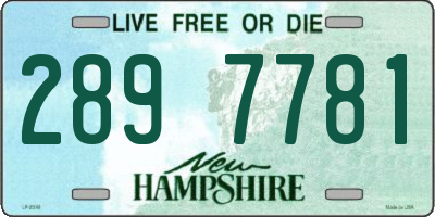 NH license plate 2897781