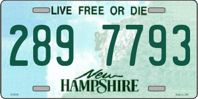 NH license plate 2897793