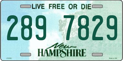 NH license plate 2897829