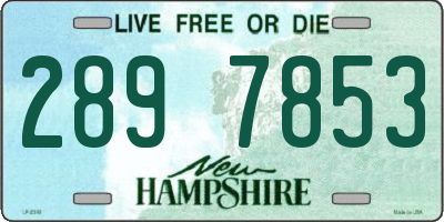 NH license plate 2897853
