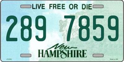 NH license plate 2897859