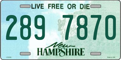 NH license plate 2897870