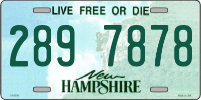 NH license plate 2897878