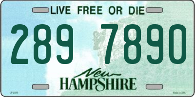 NH license plate 2897890