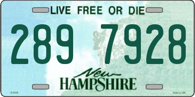NH license plate 2897928
