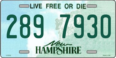 NH license plate 2897930