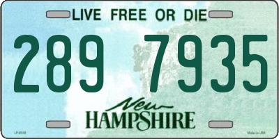NH license plate 2897935