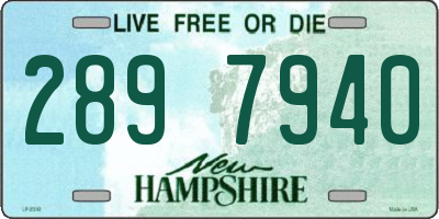 NH license plate 2897940