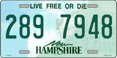NH license plate 2897948