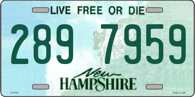 NH license plate 2897959