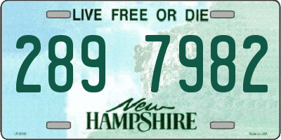 NH license plate 2897982