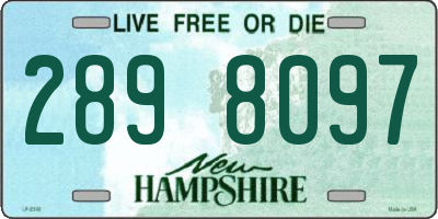 NH license plate 2898097