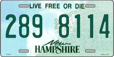 NH license plate 2898114