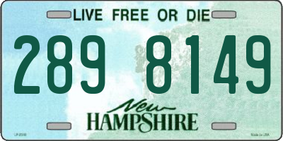 NH license plate 2898149