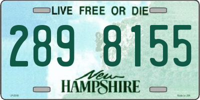 NH license plate 2898155