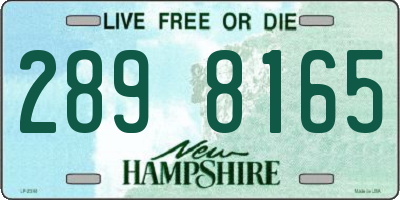 NH license plate 2898165