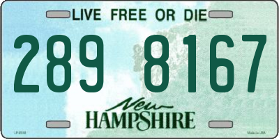 NH license plate 2898167