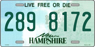 NH license plate 2898172