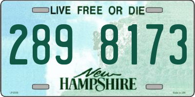 NH license plate 2898173