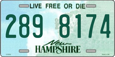 NH license plate 2898174