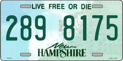 NH license plate 2898175