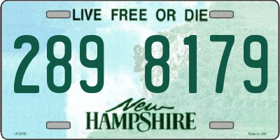NH license plate 2898179