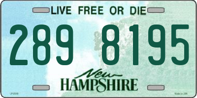 NH license plate 2898195