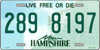 NH license plate 2898197