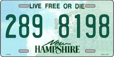 NH license plate 2898198