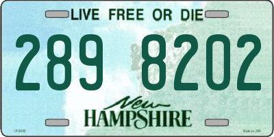 NH license plate 2898202