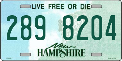 NH license plate 2898204