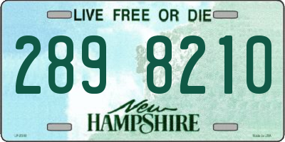 NH license plate 2898210