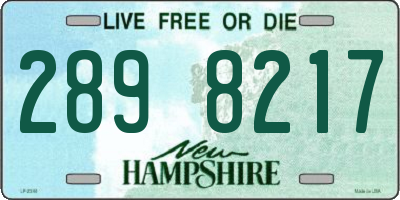 NH license plate 2898217