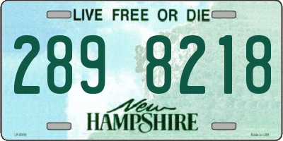 NH license plate 2898218