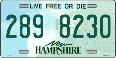 NH license plate 2898230